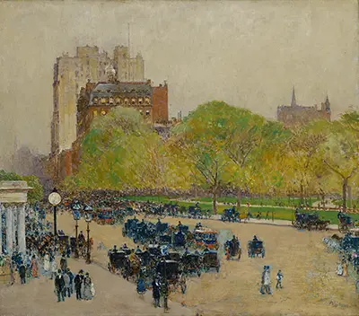 Spring Morning in the Heart of the City Childe Hassam